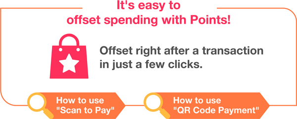 It's easy to offset spending with Points!