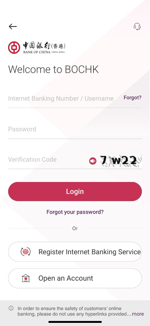 Two Factor Authentication Security Information Bank Of China Hong Kong Limited