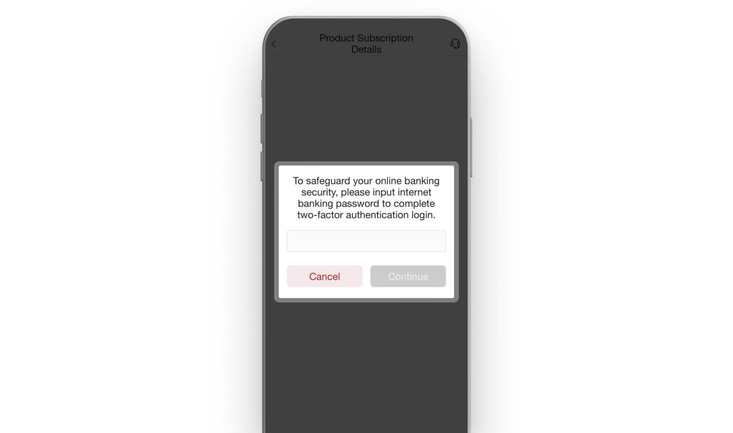Two – factor authentication login