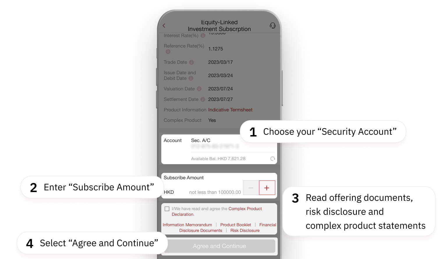 Enter subscription details
