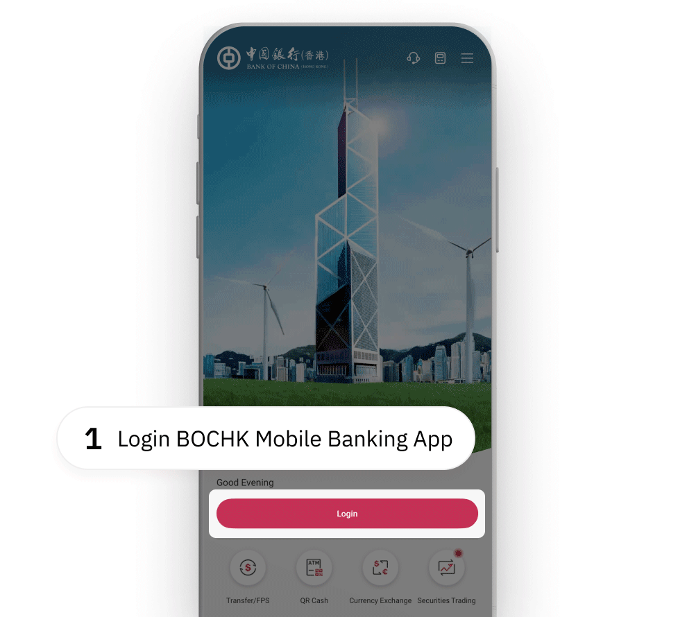 Login BOCHK Mobile Banking app and select ‘Instalment Loan’