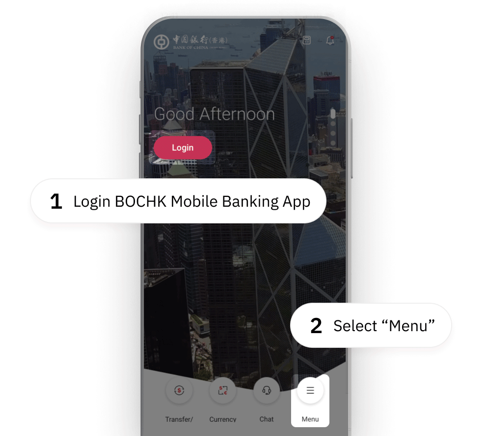 Login BOCHK Mobile Banking app and select ‘Instalment Loan’