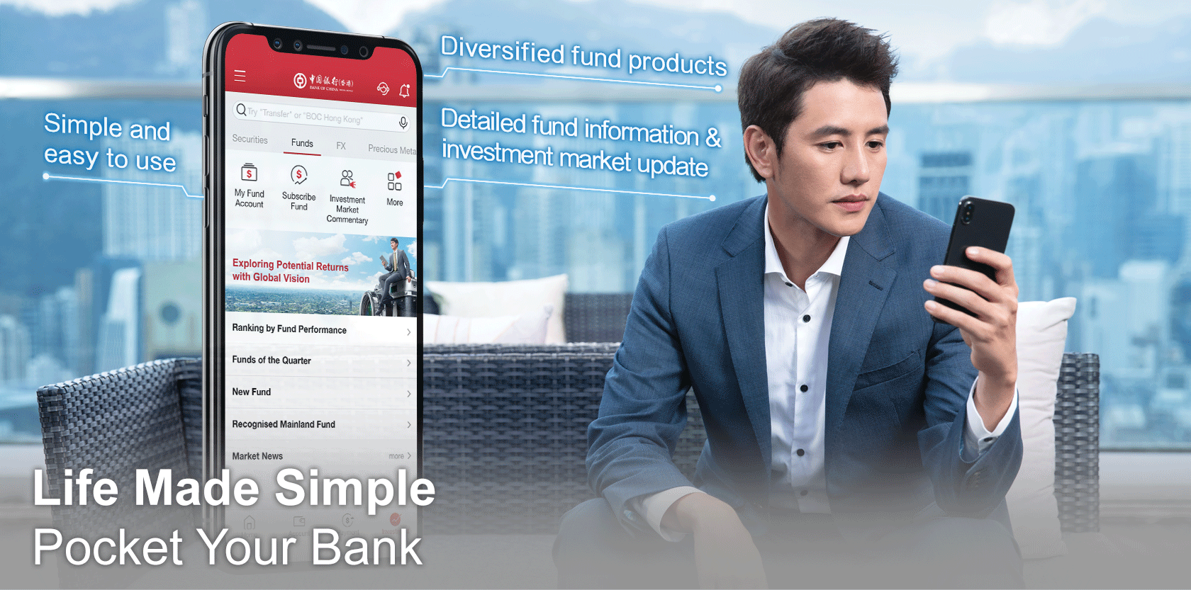 Life Made Simple Pocket Your Bank
Choose from a wide selection of investment funds with just one click
