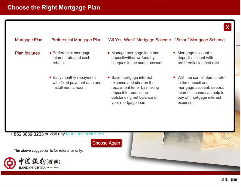 Choose The Right Mortgage Plan Bank of China (Hong Kong) Limited